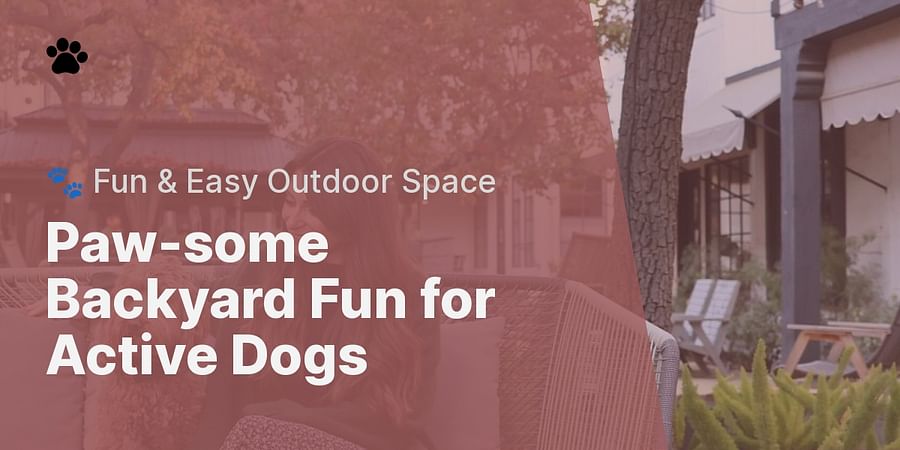 Paw-some Backyard Fun for Active Dogs - 🐾 Fun & Easy Outdoor Space