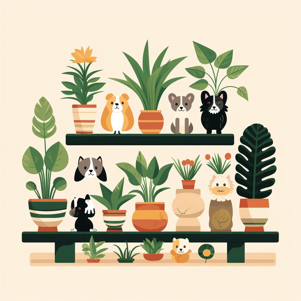 A variety of pet-safe plants